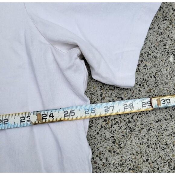 Y2k Adidas Adventure Mountain Silhouette T Shirt White XXL 2XL Hiking Gorp Tech - Picture 3 of 4